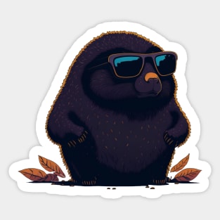 Mole in sunglasses Sticker